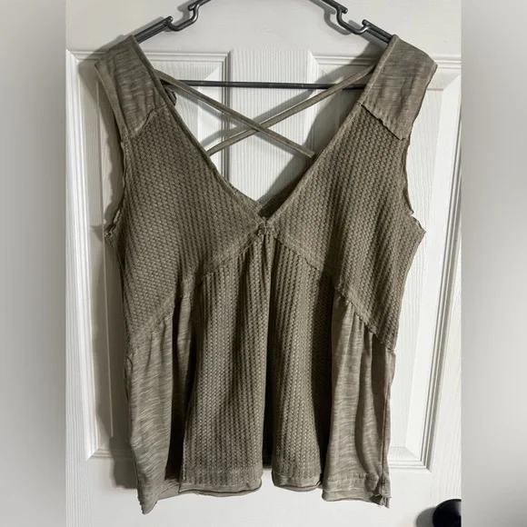 POL Studded Khaki Tank Top - Picture 6 of 6